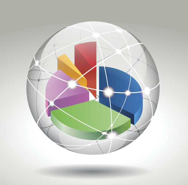 网络空间饼状图图片下载