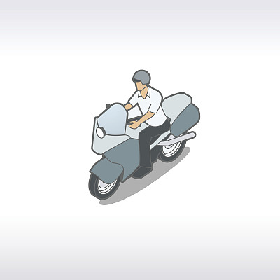 摩托车插图图片下载