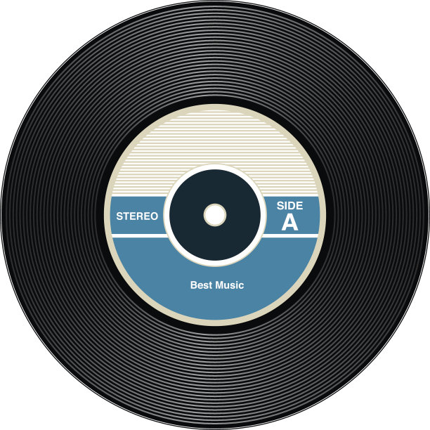 老式黑胶唱片素材图片