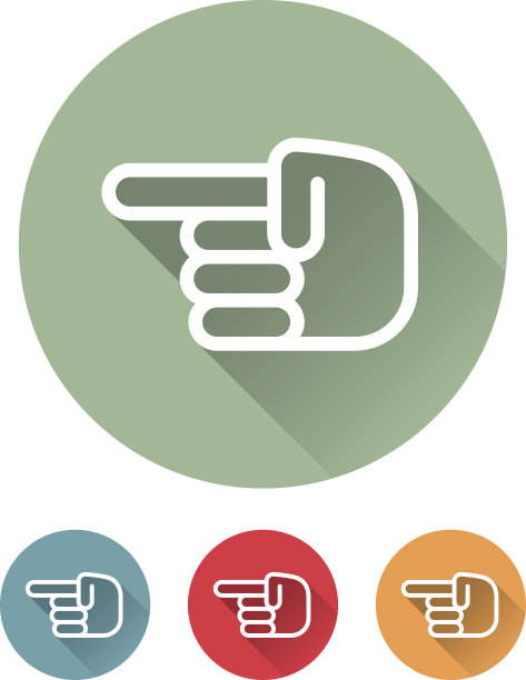 超轻平面设计界面指针图标图片下载