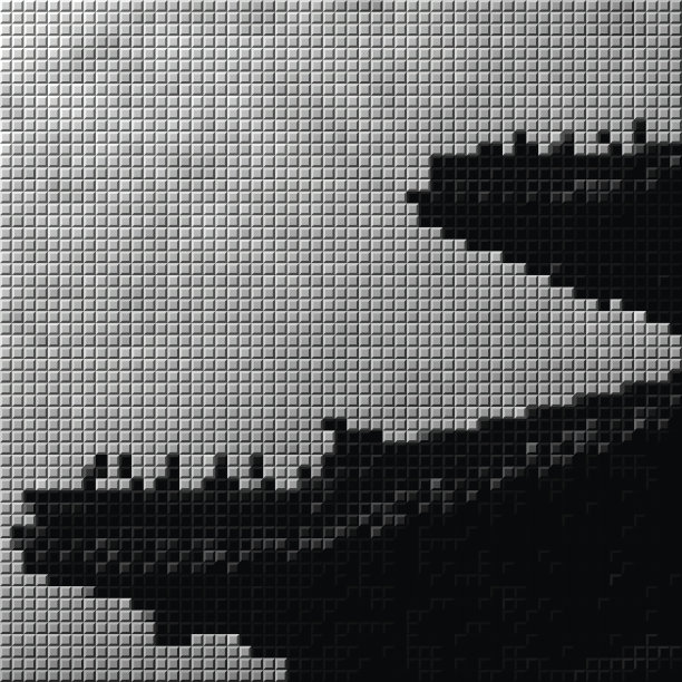 向量马赛克中国古典建筑图案背景图片下载