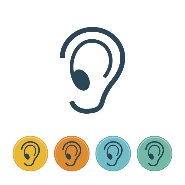 人耳图标-轮廓图片下载