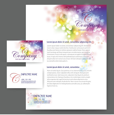 有卡片抬头的固定信纸图片下载