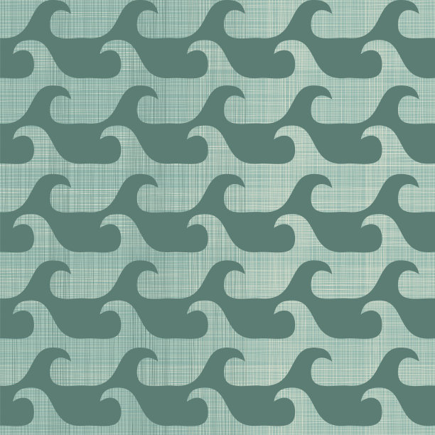 复古无缝波浪背景图片下载