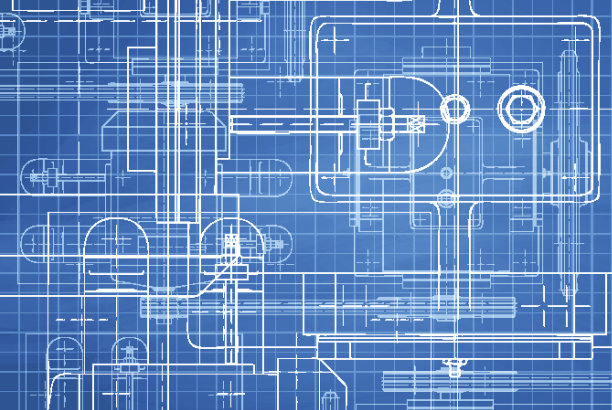 减速器的蓝图图片下载