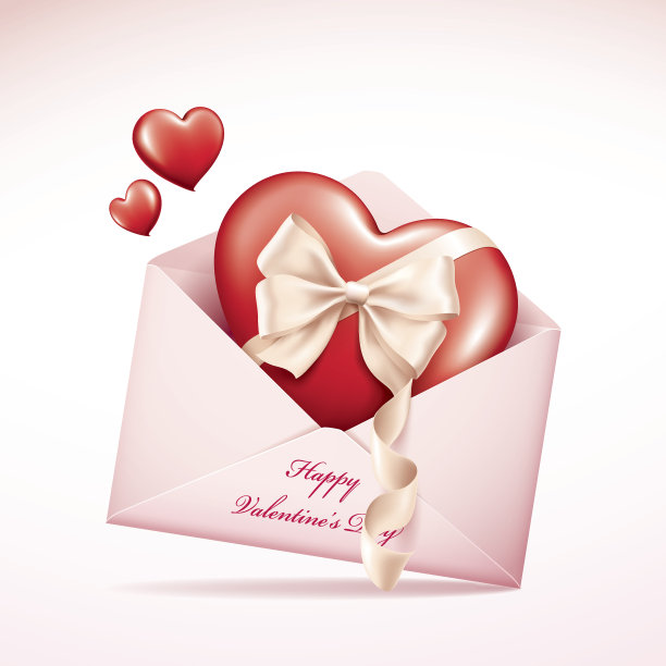 用信封送爱的心图片下载