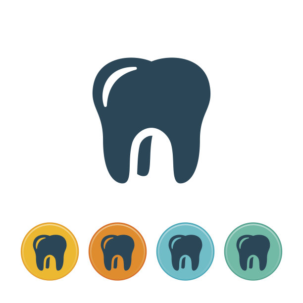 人类牙齿的图标图片下载