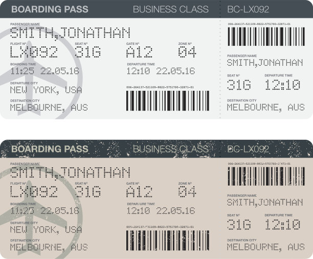 机场登机牌图标设置图片下载