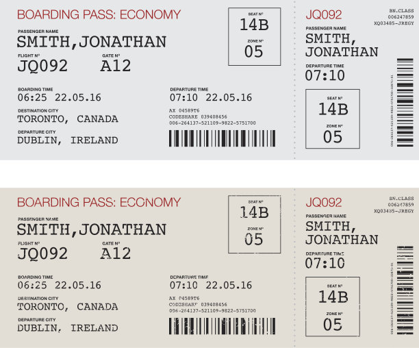 机场登机牌图标设置图片下载