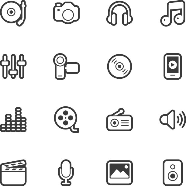 社交娱乐图标-常规轮廓图片下载