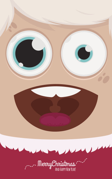 圣诞人物矢量插图图片下载