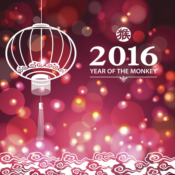 红色背景的中国灯笼图片下载