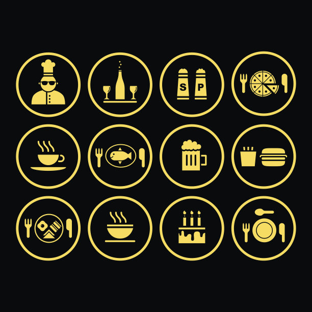 食物和饮料图标图片下载