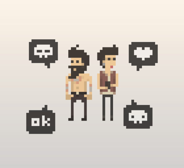 像素人-朋友对话图片下载