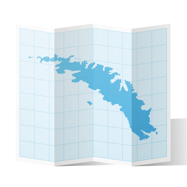 南乔治亚和南桑威奇群岛地图折叠起来图片下载