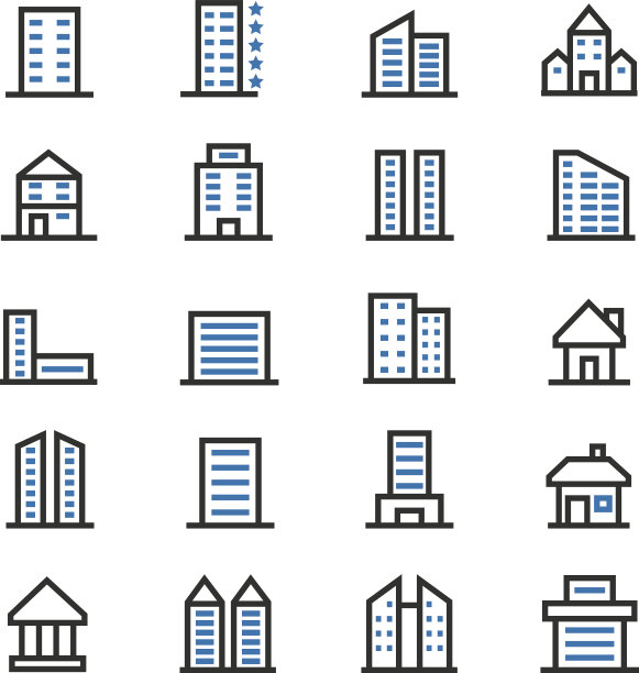 建筑图标设置图片下载