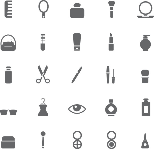 美容和化妆图标图片下载