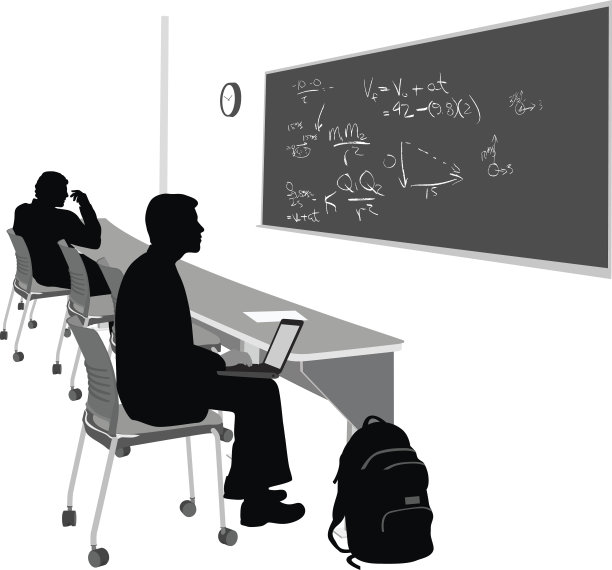 在课堂上用笔记本电脑学习数学图片下载