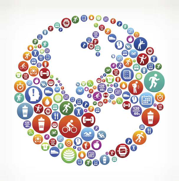 世界健康和饮食矢量按钮模式图片下载