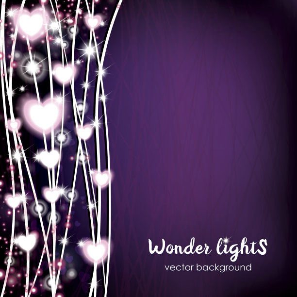 广场背景配有绳索灯和听筒图片下载