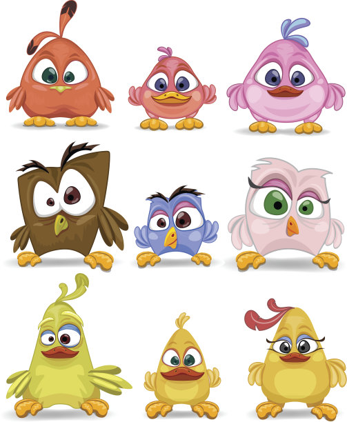 鸟卡通caracters图片下载