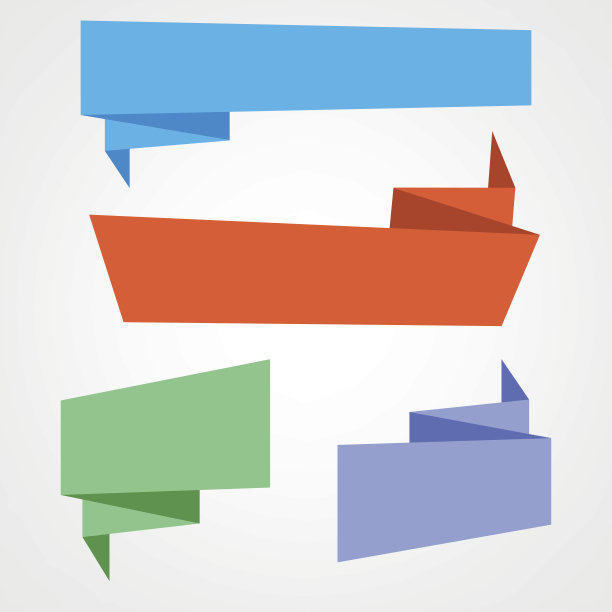 折纸横幅图片下载