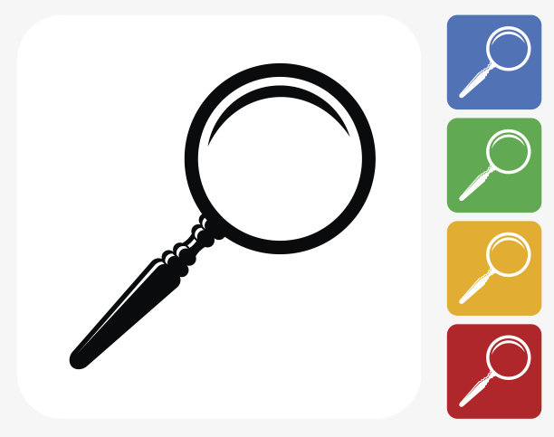 放大镜图标平面设计图片下载
