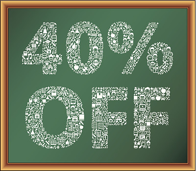 40%的教育版税免费矢量图形黑板图片下载