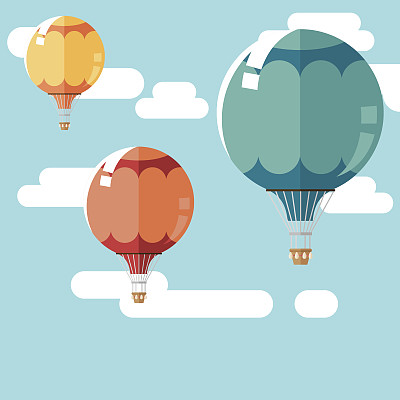 热气球背景图片下载