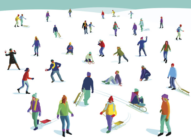 冬天的乐趣在雪图片下载