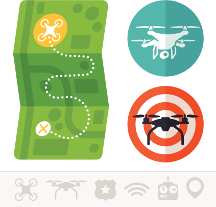 四轴飞行器无人机符号图片下载