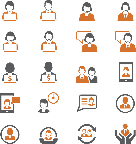 业务人员和用户图标图片下载