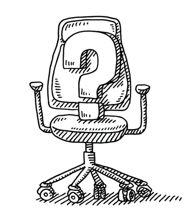 办公椅问号画图片下载