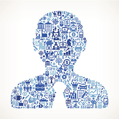 商人对商业版税免费矢量艺术模式图片下载