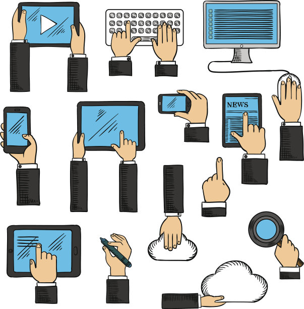 用数码设备手绘草图图片下载