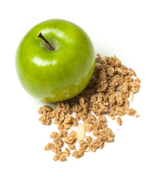 苹果与格兰诺拉麦片图片下载
