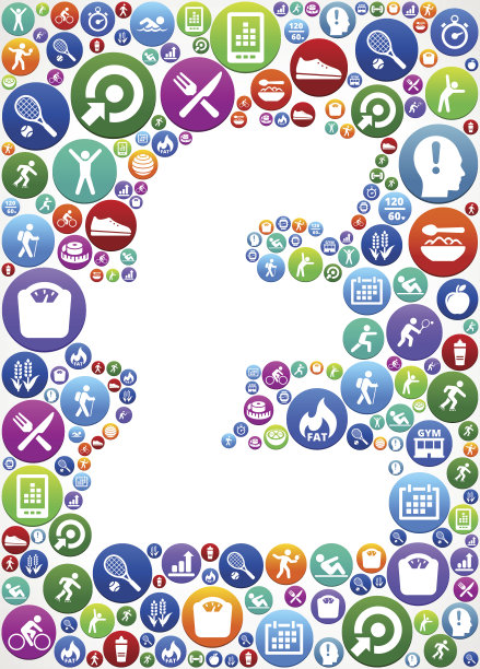 磅健身和饮食矢量按钮模式图片下载