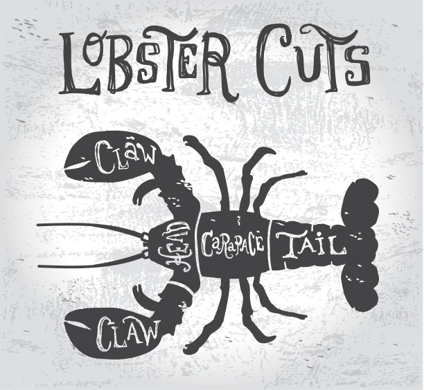 老式龙虾肉切屠夫图图片下载