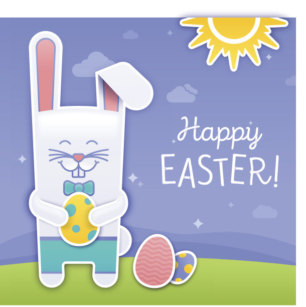 快乐的复活节兔子图片下载