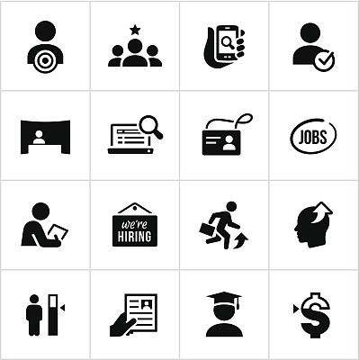 黑人就业图标图片下载