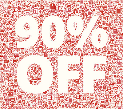 九折教育版税免费矢量艺术模式图片下载