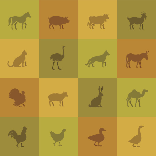 农场动物图标图片下载