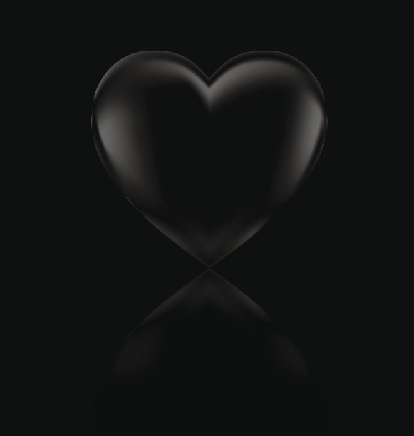 大黑的心图片下载