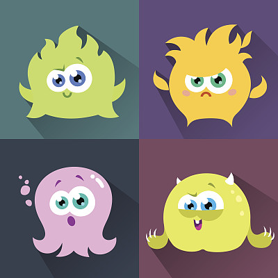 可爱的字符集十图片下载