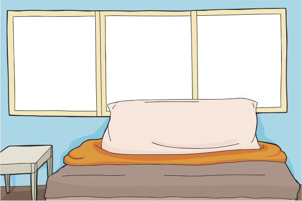 带床头柜的床图片下载