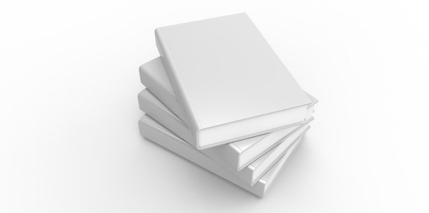 在朴素的背景上的四本书图片下载