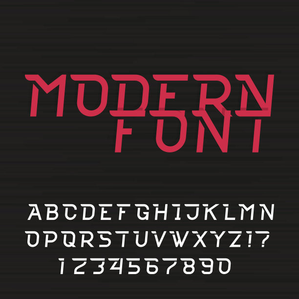 动态未来字母矢量字体。图片下载