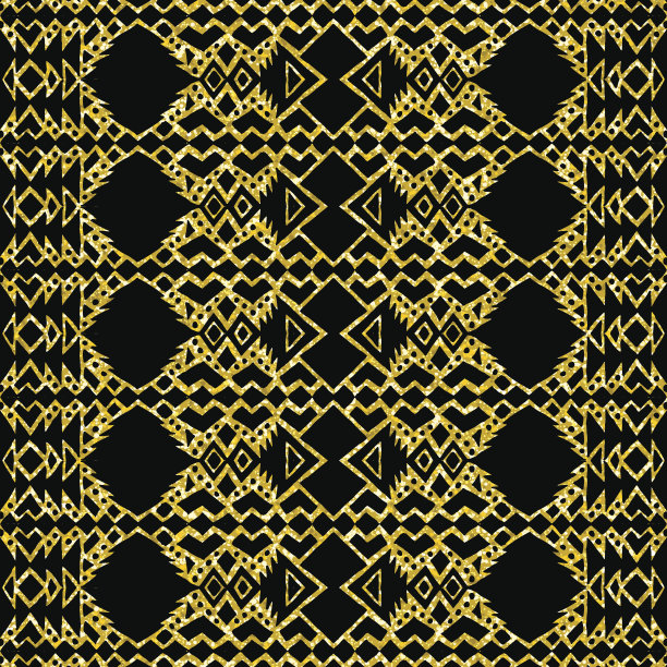 金光闪闪的阿兹特克墨西哥部落布局图片下载