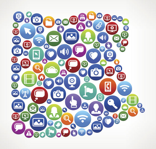 埃及科技互联网和网络媒体图标模式图片下载