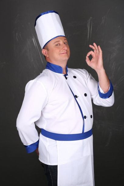 厨师的肖像和手势是可以的图片下载